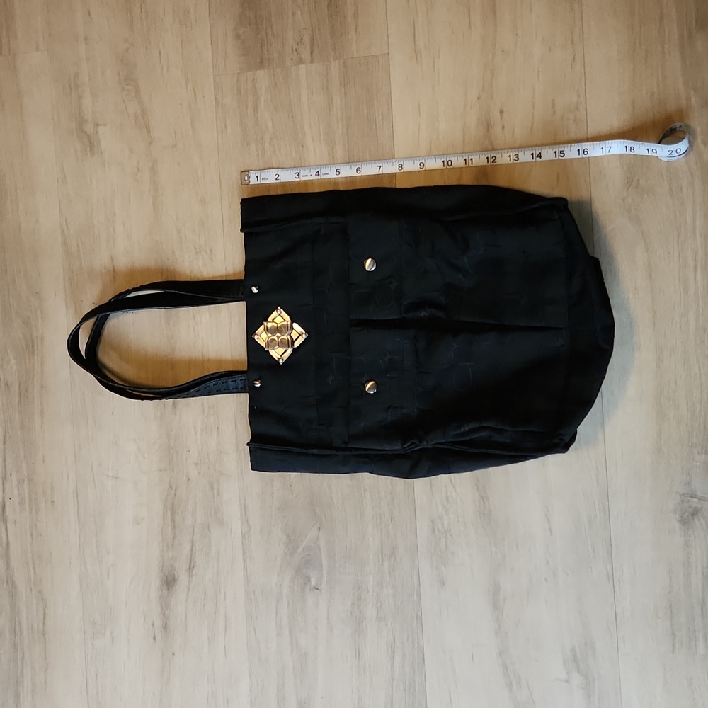 BCBG Maxazaria twist lock logo tote.